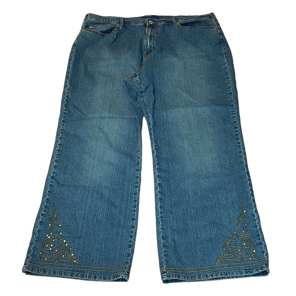Y2K Avenue Jeans , embroidered, studs, Boot Cut, 24
